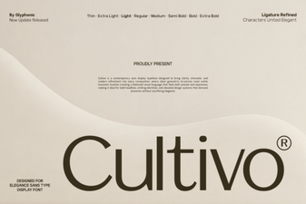 Cultivo Font for Modern Design Projects